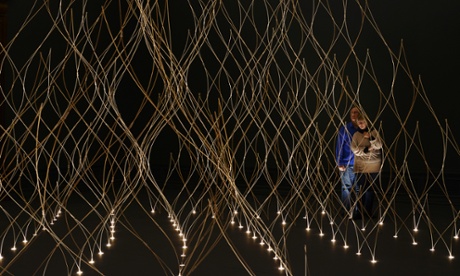 Ambitious ... Kengo Kuma's installation at Sensing Spaces.