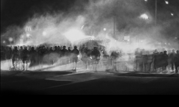 Why a charcoal of police in Ferguson is the most important artwork of 2014