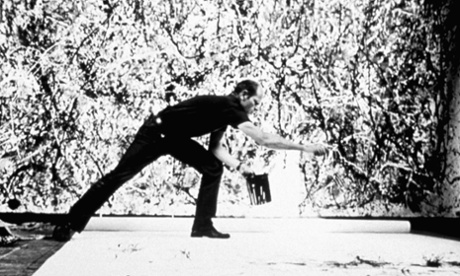 Jackson Pollock at work