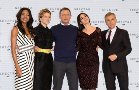 The cast of Spectre, the new James Bond film