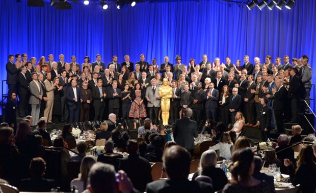 Academy Award nominees attend the 86th Academy Awards nominee luncheon at The Beverly Hilton Hotel.