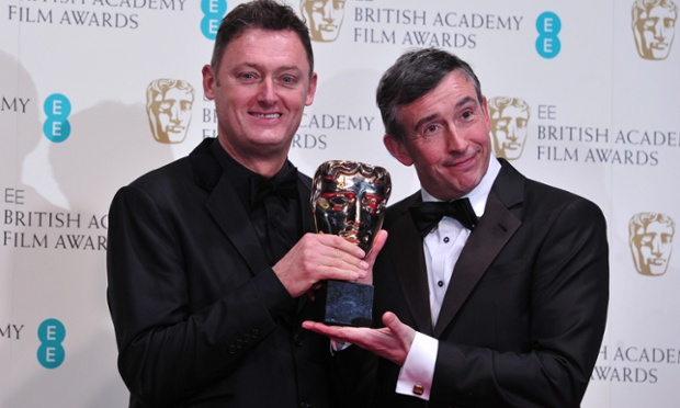 Steve Coogan after he presented Jeff Pope with the award for an adapted screenplay for 'Philomena'.