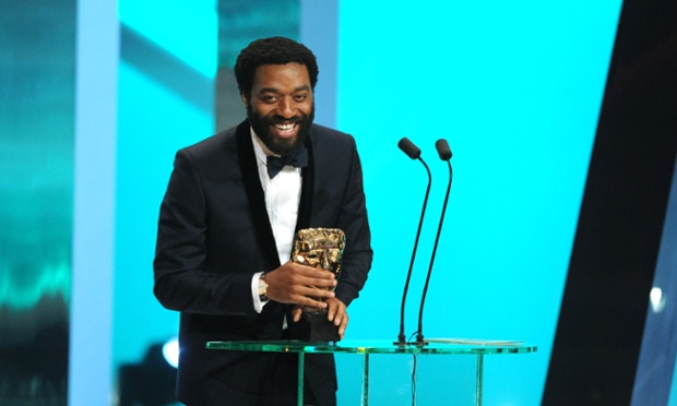 Chiwetel Ejiofor collecting his award for best actor.