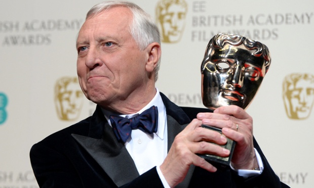 Peter Greenaway after receiving the Outstanding Contribution award.