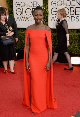 BEVERLY HILLS, CA - JANUARY 12:  Actress Lupita Nyong'o attends the 71st Annual Golden Globe Awards held at The Beverly Hilton Hotel on January 12, 2014 in Beverly Hills, California.  (Photo by Jason Merritt/Getty Images) Celebrities|Award|2014 Golden Globes lupita14