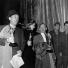 LIFE at the Oscars: Bing Crosby, Ingrid Bergman and Barry Fitzgerald hold their Oscars back sta