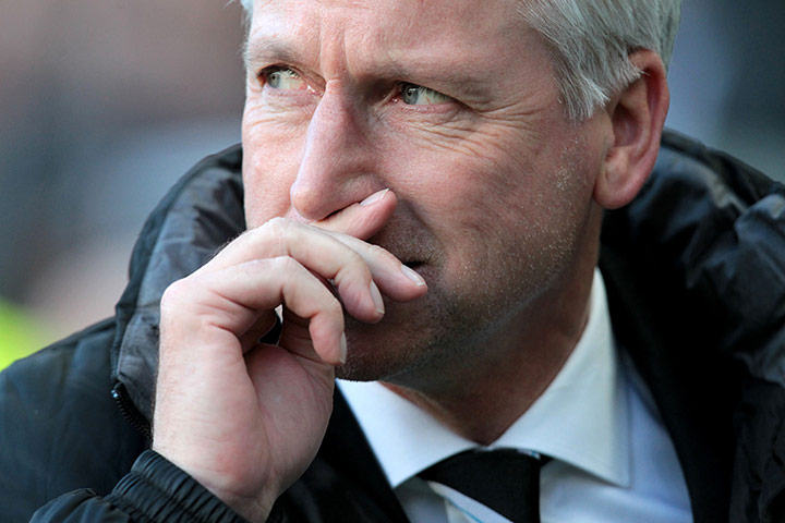 Pardew Headbutt: Newcastle United's English manager Alan Pardew