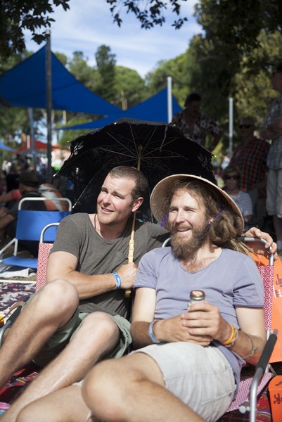 WOMADelaide festival: Daryl McIntyre and Ryan Schell both from McLaren Vale
