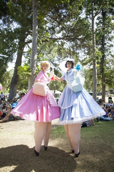 WOMADelaide festival: The Cupcakes, a perfomance duo from from the Roundabout Theatre Company