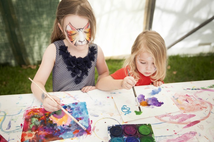 Adelaide Festival 2014: Lucy, 6 and Emerson, 3 both from Gawler, South Australia 