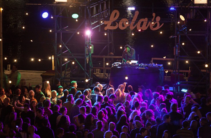 Adelaide Festival 2014: DJ Harvey plays in Lolas Pergola, the festival's pop-up nightspot