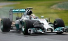 Hamilton claims pole in Melbourne