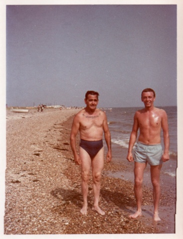 Retro trunks on the South Coast of the UK