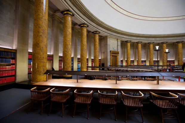 The circular reading room.