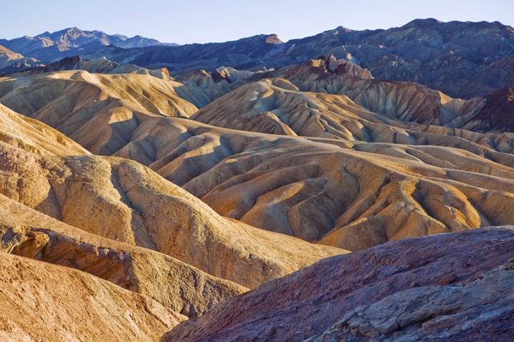 Lonely Planet: The eroded landscape of Zabriskie Point in Death Valley