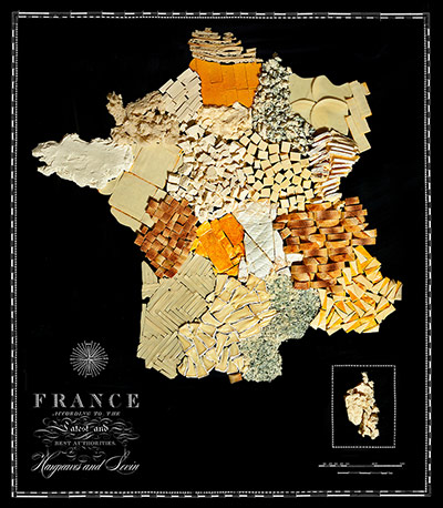 Food maps of the world: Food maps of the world Cheese and Bread France