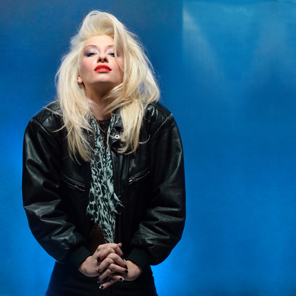 Mick Rock recreates his most famous Debbie Harry shot with artist, Danielle Parente