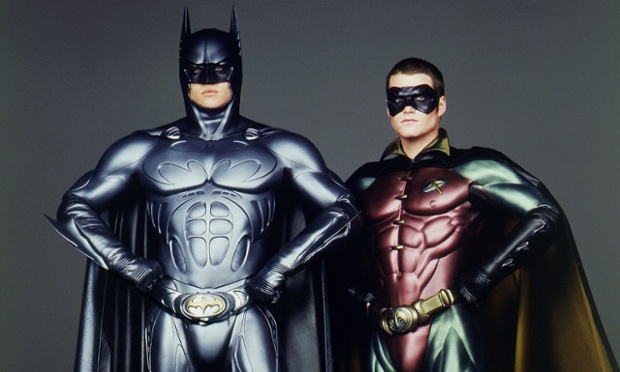 Val Kilmer & Chris O'Donnell as Batman & Robin   in Batman Forever (1995). Directed by Joel Schumacher