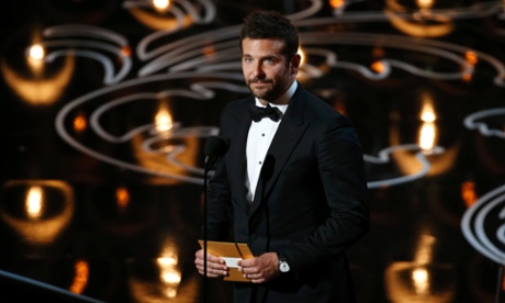 Bradley Cooper presenting the Oscar for best documentary