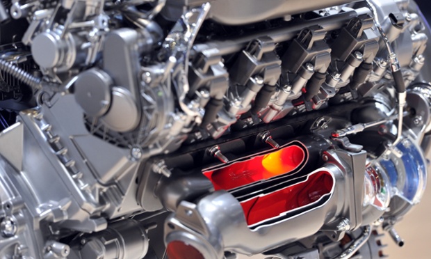 A Mercedes-Benz engine.