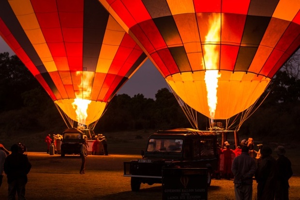 A load of hot air: 'I was fortunate enough to go on safari in the Masai Mara for the migrations last summer. We never did do the early morning balloon ride although it certainly woke us up each morning. It seemed such a fantastic way to experience the plains and stunning sunrises. I sometimes envied the gracefulness by which they navigated the park whilst our Land Cruisers jolted over the rough terrain!'