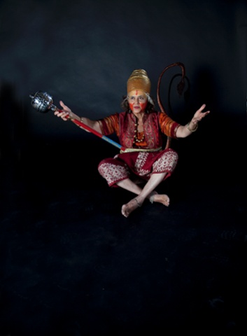 Jamila Gavin as Hanuman the monkey god from the Ramayana.