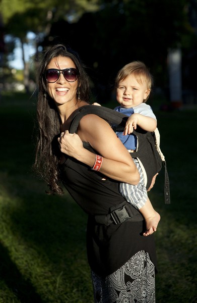 WOMADelaide 2014: Natalie Quici with her son Navarre, 10 mths, both from Adelaide