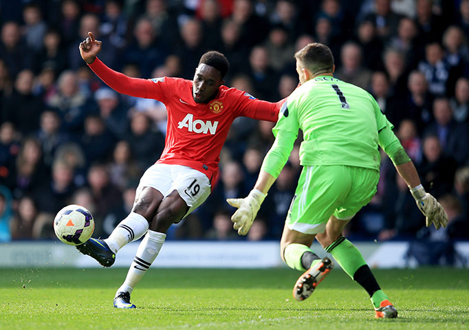 United v West Brom: Dany Welbeck scores