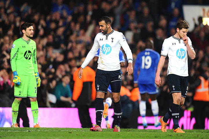 Chelsea versus Spurs: Dejected Tottenham