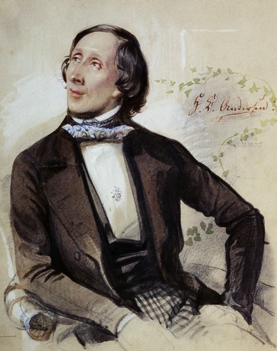 Hans Christian gallery: Portrait of <Hans Christian Andersen> by Karl Hartmann