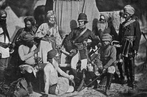 Lieutenant CH Mecham and Lt Surgeon Anderson of the British Hodson's Horse cavalry regiment, in India during the Indian Rebellion of 1857.