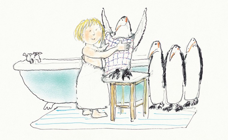 Burningham gallery: Penguins from The Way to the Zoo