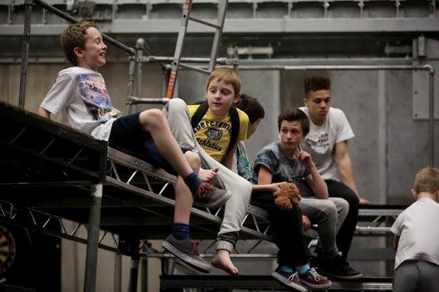 Rehearsals at the Lowry theatre in Salford for Lord of the Flies