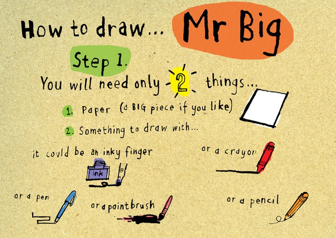 Mr Big How to draw: 1 Mr Big