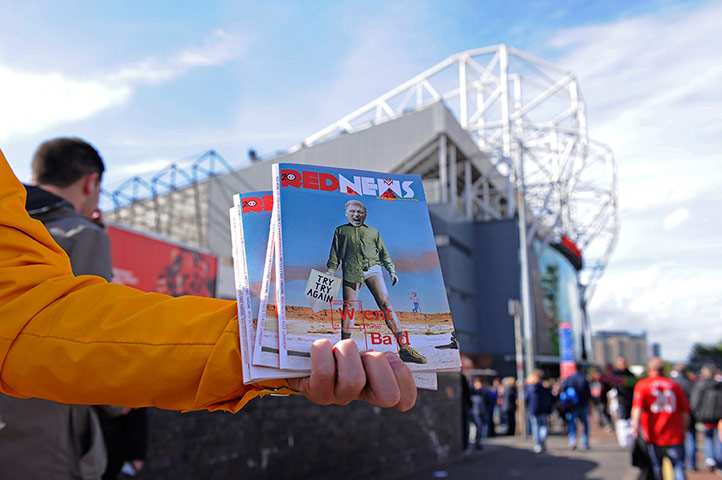 United v Norwich: Former boss David Moyes graces the front cover of fanzine Red News