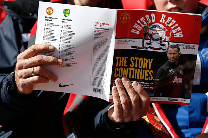 United v Norwich: Manchester Utd v Norwich City match programme