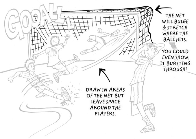 How to draw a footballer: 11 footballer