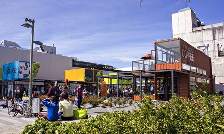 The Restart shopping mall in Christchurch, New Zealand