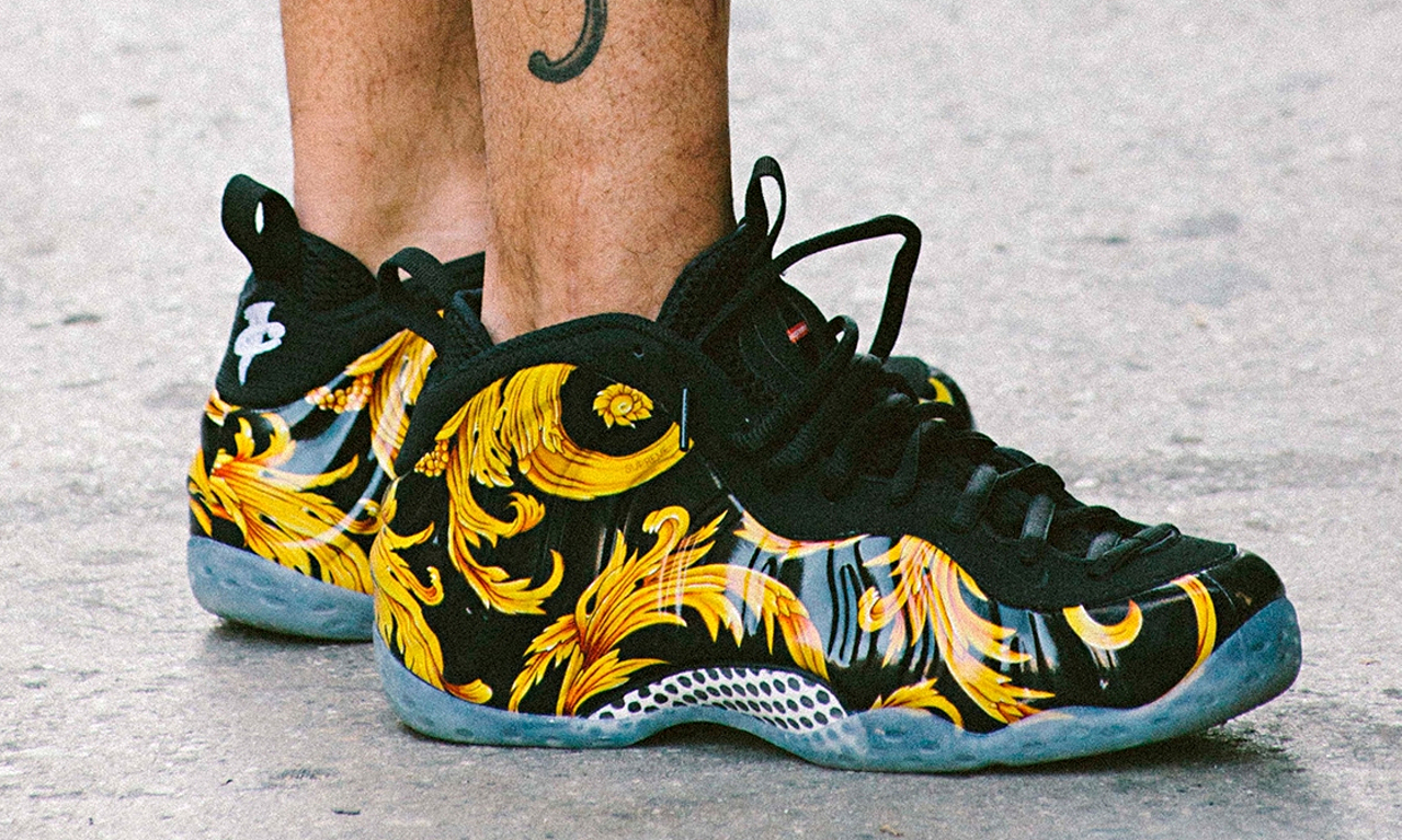 nike foamposite versace