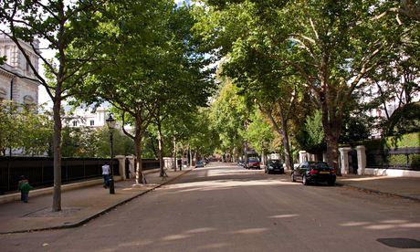 Kensington Palace Gardens … 'so little noise, you can hear birdsong.'