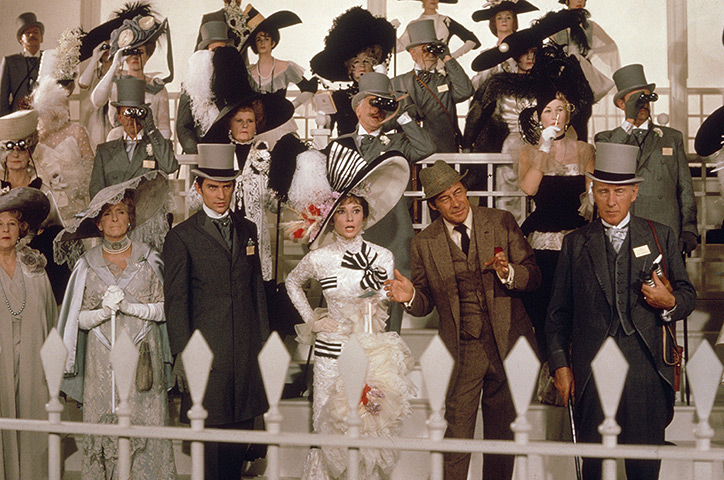 Pygmalion: Audrey Hepburn and Rex Harrison on the set of My Fair Lady