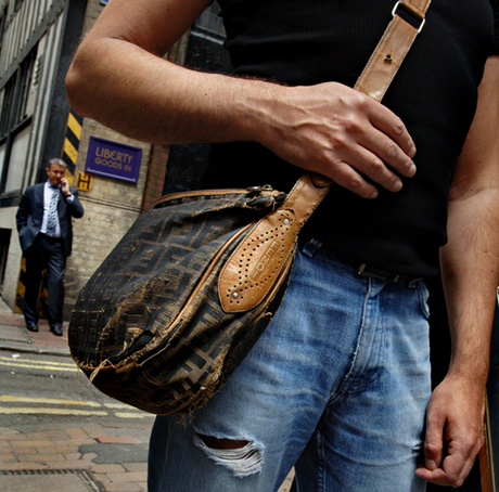 man and bag