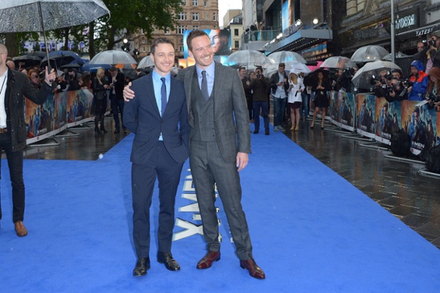 James McAvoy and Michael Fassbender, X-Men premier