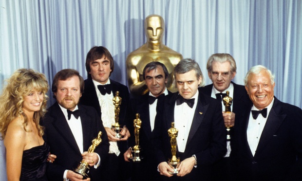 HR Giger with fellow best visual effects oscar winners Carlo Rambaldi, Brian Johnson, Nick Allder, Denys Ayling.