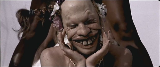 A still from the video for the 2005 song Windowlicker by Aphex Twin. Based on original conceptual art by HR Giger