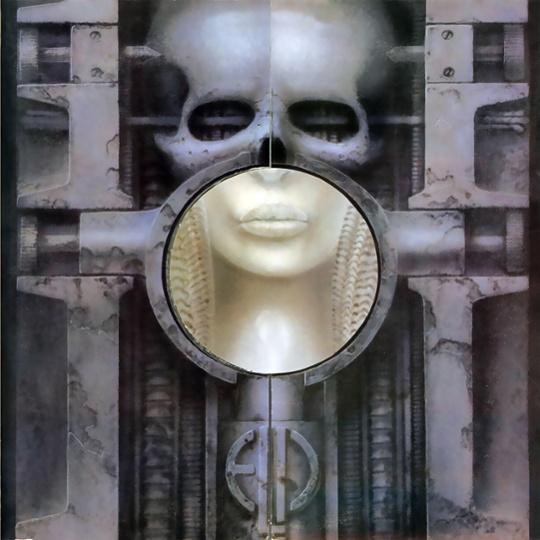 The cover of the 1973 album Brain Salad Surgery by Emerson, Lake and Palmer, designed by HR Giger.