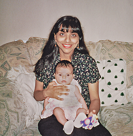 Daksha Emson with her baby, Freya