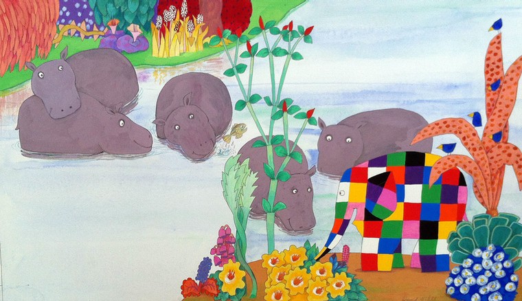 Elmer : 7. Elmer and the hippos