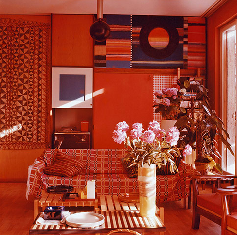 Sottsass: Sottsass apartment, Via Cappuccino, Milan, 1958