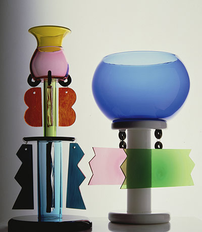 Sottsass: Glass pieces, 1982